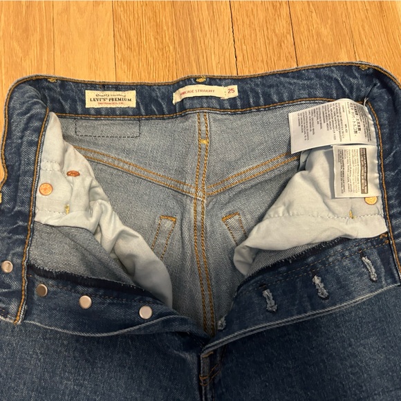 Levi’s Ribcage Straight Jeans size 25 - Picture 11 of 13